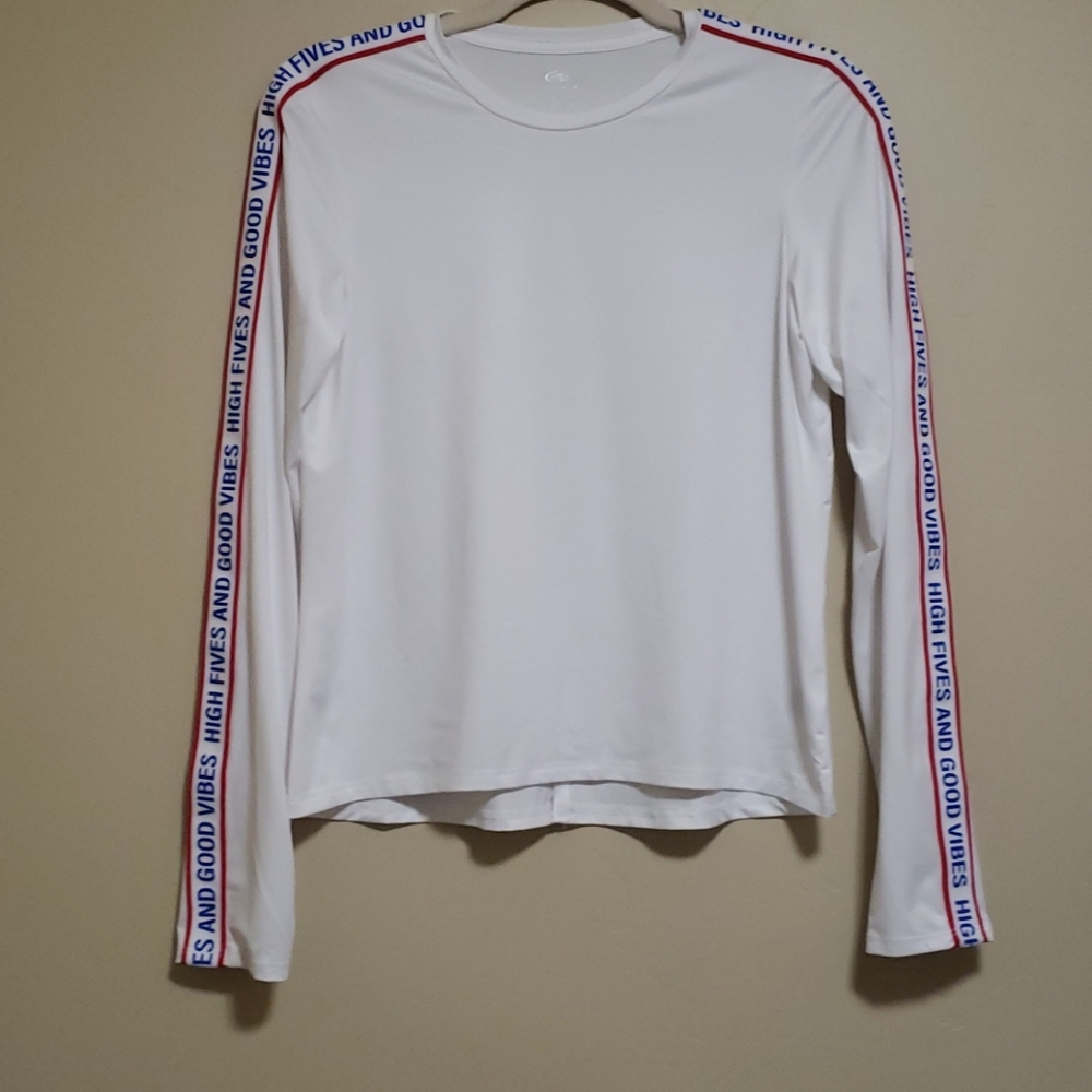 High Fives Good Vibes Base Layer Athletic Sports Top sz 16 18